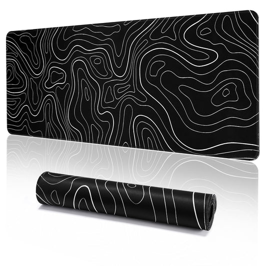 EFISH Tapis de Souris de Jeu Grand Bureau (800×300×3MM) Tapis Lavable Ordinateur Portable, Base Caoutchouc Antidérapante.