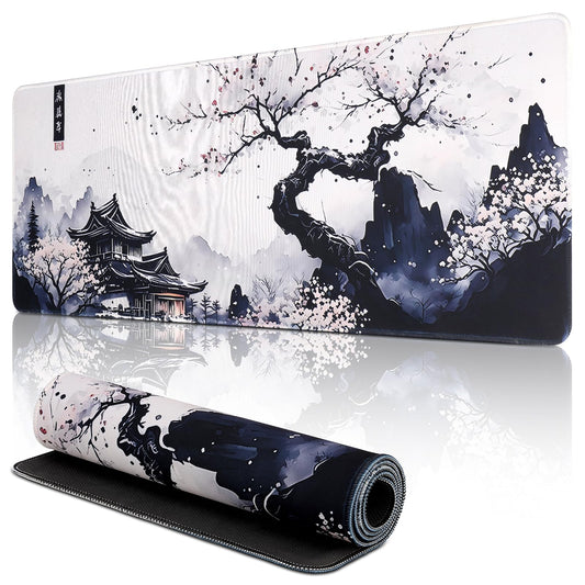 Yimomoyi Tapis de Souris de Jeu, 800 x 300mm XXL Tapis Souris Gaming Grand, Tapis Bureau Antidérapant Étanche, sous Main Souris à Bords Cousus pour Gamer, Ordinateur, PC