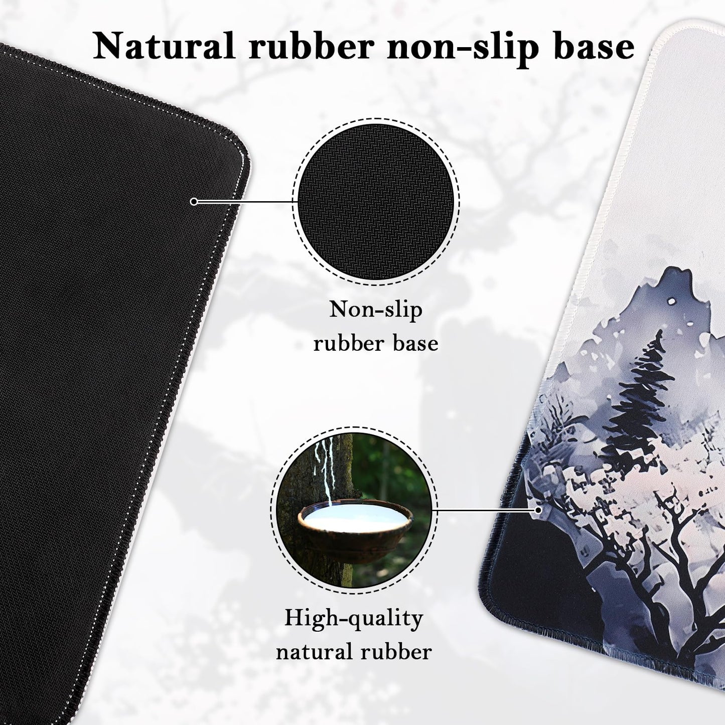 Yimomoyi Tapis de Souris de Jeu, 800 x 300mm XXL Tapis Souris Gaming Grand, Tapis Bureau Antidérapant Étanche, sous Main Souris à Bords Cousus pour Gamer, Ordinateur, PC