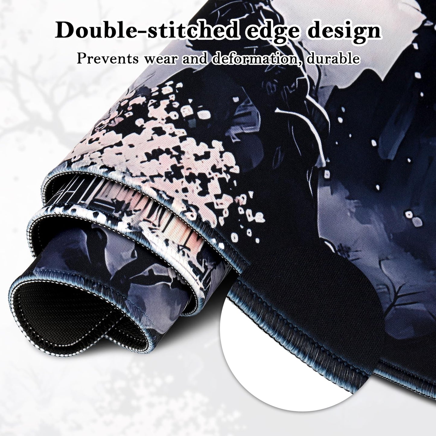 Yimomoyi Tapis de Souris de Jeu, 800 x 300mm XXL Tapis Souris Gaming Grand, Tapis Bureau Antidérapant Étanche, sous Main Souris à Bords Cousus pour Gamer, Ordinateur, PC